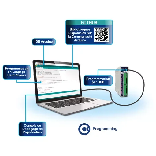 DigiRail NXprog Arduino IDE Programmable I/O Module